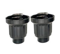 Remplacement du capuchon du bouton-poussoir du gril avec, AAA1 | Deux capuchons avec ressorts en acier, remplacement à visser sans outils, poignées extérieures nervurées pour la