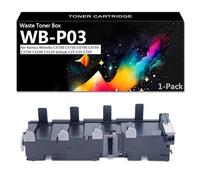 Remplacement du Collecteur de Toner Usagé Compatible WB-P03 pour Konica Minolta Bizhub C25C35 C35P C3110 C3100P C3730DN C4750DN C4750EN C4790 C4795 Imprimante,Black