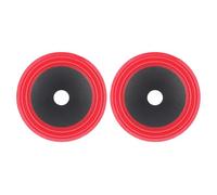 Remplacement du cône du pilote avec bordure en mousse rouge, pièce de réparation du cône en papier pour les projets de renouvellement d ' équipement sonore Composant de réparation du woofer avec