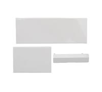 Remplacement du Couvercle de Porte 3 en 1, Accessoires de Couvercle de Fente de Carte mémoire en Plastique, for Console Wii (Blanc)