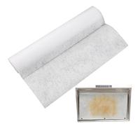 Remplacement du filtre à graisse non tissé - Rouleau de barrière à l'huile | blanc, doublure d'extracteur jetable | Couche de conduit de cuisine respirante, grand film de ventilation