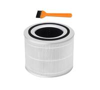 Remplacement du filtre activé Hepa, compatible for Levoit, purificateur d'air Core 300 pièces de rechange accessoires de filtre purificateur d'air PM, multicouche, élimination des odeurs(White)