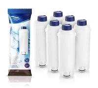 Remplacement du Filtre de la Machine à café Aqualogis pour L'adoucisseur au Charbon Actif DeLonghi DLSC002, Cartouches Filtrantes, Compatible avec De'Longhi ECAM, Esam, ETAM, BCO, EC. (6-Pack)