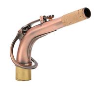 Remplacement du manche de saxophone, tube coudé en laiton 6,3 x 1 pouce, embout de saxophone finition dorée pour saxophone alto standard, accessoires d'instruments de musique avec (Antique)