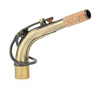 Remplacement du manche de saxophone, tube coudé en laiton 6,3 x 1 pouce, embout de saxophone finition dorée pour saxophone alto standard, accessoires d'instruments de musique avec (Bronze)