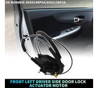 Remplacement Du Moteur D'Actionneur De Verrouillage De Porte Avant Gauche Avec Câble pour Nissan Leaf 2016-2020 Remplacer No.805014Np0A/805013Nf2A Noir