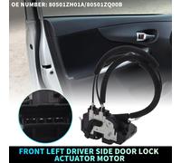 Remplacement Du Moteur D'Actionneur De Verrouillage De Porte Avant Gauche Avec Câble Pour Nissan Titan 2005-2012 Remplacer No.80501Zh01A/80501Zq00B Noir