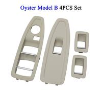 Remplacement Du Panneau De Couverture Du Bouton De Commutation De Lève-Vitre De La Porte Principale,Intérieur Noir Et Beige,Bmw Série 1,Série 3,Série 4,F20,F30,F31,F34,F35, - Type Oyster B 4pcs Set