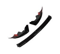 Remplacement du pare-chocs avant 3 pièces pour Tesla modèle Y Juniper 2025 + voiture pour avant pare-chocs lèvre menton garde diffuseur séparateur Spoiler ABS pour noir brillant(Gloss Black)