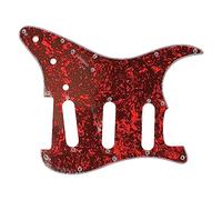 Remplacement du pickguard de guitare, plaque de protection contre les rayures en PVC de blindage en feuille d'aluminium, conception standard à 11 trous pour guitare de type ST, (GSSS34)