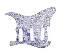 Remplacement du pickguard de guitare, plaque de protection contre les rayures en PVC de blindage en feuille d'aluminium, conception standard à 11 trous pour guitare de type ST, (cadavres)