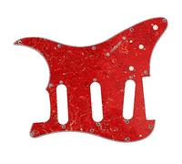 Remplacement du pickguard de guitare, plaque de protection contre les rayures en PVC de blindage en feuille d'aluminium, conception standard à 11 trous pour guitare de type ST, (GSSS38)