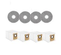 Remplacement du sac à poussière en tissus de vadrouille, Compatible avec Xiaomi ，5 Pro/OV21CN/X10 Plus/X20 Plus/M30S/M30 Pro sacs de chiffons de vadrouille, pièces d'aspirateur Robot(8pcSet)