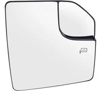 Remplacement du verre du rétroviseur Rétroviseur latéral chauffant pour porte pour avant de voiture pour F150 2015-2020, version américaine convexe(Right)