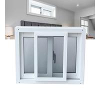 Remplacement Fenêtres De Sous-sol - Cadre En Aluminium, Remise Imposte Coulissantes Avec Moustiquaires, Assurer La Circulation L'air Pour Salle Bain(121x51cm)