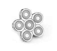 Remplacement for Têtes De Rasoir 5/6/7/8 Têtes De Remplacement for Poils De Barbe for Rasoir for Tête for Hommes Chauves Interf Universel(Silver 6 for Blades)
