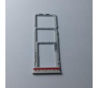 Remplacement générique Compatible avec Motorola Moto E13 4G XT-2345 Plateau de Chariot Boîtier de Support de Carte Nano Sim1 + SIM 2 + Slot Slide Boîtier de mémoire Micro SD Card (Blanc)