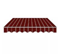Remplacement Manuel du Tissu D'auvent de Terrasse, Anti-UV et Imperméable Toile de Canopée pour Extérieur Balcon Cour(Burgundy,800x250cm/26x8ft)