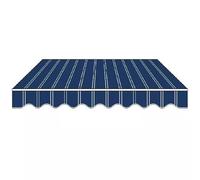 Remplacement Manuel du Tissu D'auvent de Terrasse, Anti-UV et Imperméable Toile de Canopée pour Extérieur Balcon Cour(Bleu,700x350cm/23x11ft)