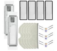 Remplacement non tissé pour Narwal pour Freo Plus Super Nylon pour Freo Fabric Robot X Plus Set - pour aspirateurs en microfibre pour K1 for X Filter Serpillière, sacs à poussière, brosses latérales