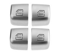 Remplacement Parties Pour B&enz W205 W253 W213 C E GLC Classe Voiture Couvercle Bouton De Commutateur Fenêtre Principale Capuchon Clé Commutateur Commande Verre Porte Accessoires(4PCS)