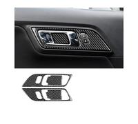 Remplacement Parties Pour F&ord Pour Mustang 2015 2016 2017 2018 2019 2020 2021 2022 2023 Véritable Autocollant De Poignée De Porte De Voiture En Fibre De Carbone Souple Modification intérieure(Whole