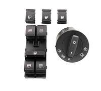 Remplacement Parties Pour VW Pour Jetta MK5 Pour Golf 5 6 Pour Tiguan Pour P&assat B6 CC Pour Caddy Pour T&ouran Bouton Commutation Commande Fenêtre 1K0941431Q 1K4959857B Accessoires(5PCS)