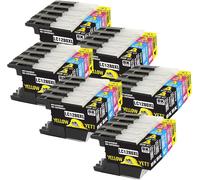 Remplacement pour Brother LC1280XL LC1240XL 30 Cartouches d'encre compatibles pour Brother MFC-J430W MFC-J5910DW MFC-J6510DW MFC-J6910DW MFC-J825DW MFC-J625DW DCP-J925DW DCP-J725DW J525W