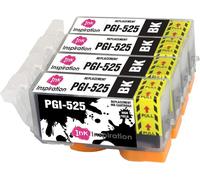 Remplacement pour Canon PGI-525 PGI-525BK Noir Cartouches d'encre 4 Pack,Utiliser avec Canon MG5350 MG5250 MG5150 MG6150