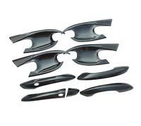 Remplacement pour H&yundai Tucson NX4 2021-2023 Poignée de porte de voiture Couvercle extérieur de bol protéger l'autocollant de garniture Accessoires extérieurs (couleur : poignée de porte carbone