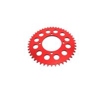 Remplacement pour Pit Bike/Dirt Couronne Arrière De Moto (Type 428) - 45 Dents Ø 76 Mm Aluminium Usiné (Billet) Rouge