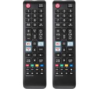 Remplacement-pour-Samsung-TV-Remote-Control, Universel Smart-Remote-pour-Samsung 4K QLED FHD HD Crystal Smart TV (2 Pack)