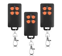 Remplacement pour SCS Sentinel AAM0121 - Télécommande de Portail 4 Canaux à Code Tournant, 433 MHz, Portée 50 m, Sécurité Renforcée, Compatible Motorisations Portail (Orange, 3 pièces)