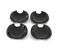 Remplacement pour Skoda Octavia A5 MK1 MK2 2000 2013 Laura 2005 2013 fibre de carbone imprimé extérieur poignée de porte latérale couvercle de garniture de bol de porte (couleur : couvercle de cuvette