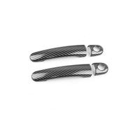 Remplacement pour VW pour Golf 4 pour Jetta pour Bora MK4 1999-2004, pour Rabbit A4 1J pour P&assat B5 1997-2005 pour Polo Car Extérieur Poignée de porte décorative (Argent A) (Textur Carbone)