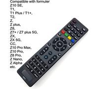 Remplacement télécommande pour Formuler boîtier TV Z10 SE, Compatible avec Z10 Pro Max, T1, T1 Plus, T1 +, T2, Z Plus, ZX, Z7 Plus, Z8 Pro TV Box