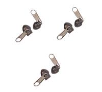 Languettes de fermeture éclair - INF - Remplacement universel - Paquet de 6 - Noir - Réparation facile