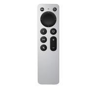 Remplacement universel pour télécommande Apple TV : pour Apple TV 4K/HD/Gen 1 2 3 avec contrôle TV (pas Siri & Touch) pour la maison et les personnes âgées, blanc argenté