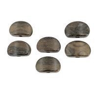 Remplacements des boutons d ' accordeur de, Black persimmon wood | Ensemble de 6 poignées de chevilles d ' accordage avec trous de pour les propriétaires et les réparateurs de