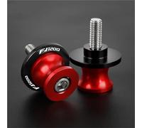 Remplacer Le Support Accessoires Moto Supports Bras Oscillant 6 Mm Béquilles Arrière Patins Protection pour Y-AMAHA FJ1200 FJ-1200 FJ 1200 2017 2018 2019(Rosso)