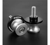 Remplacer Le Support Accessoires Moto Supports Bras Oscillant 6 Mm Béquilles Arrière Patins Protection pour Y-AMAHA FJ1200 FJ-1200 FJ 1200 2017 2018 2019(Silver)