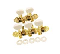 Remplacer Les Mécaniques De Guitare Chevilles De Réglage De Guitare Folk Adaptées Aux Débutants Adultes Cordes 3R2L5 Accessoires D'équipement Métallique À Double Trou(3R2L Gold wh)