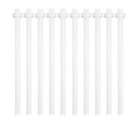 Remplacez efficacement vos boutons de toilette avec ce lot de 10 tiges de chasse d'eau en plastique lisse, parfaites pour toute installation de salle de bain