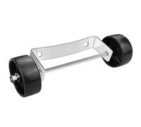 Remplacez la roue sur la terrasse - Grand espace extérieur, coulissant pour soutenir le chauffage, kit de roulettes de mobilité robuste, accessoires de rouleau en métal résistant à la rouille