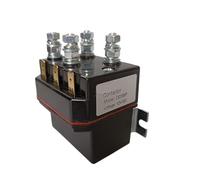 Remplacez le contacteur inverseur de moteur DC66P 12 V 24 V 48 V 80 A, relais solénoïde de treuil, contacteur de grue monté monobloc DC66(12v Coil)