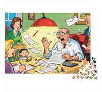 Remplir Un Formulaire de déclaration d'impôt Puzzle en Bois Imperméable Puzzles De 1000 Pièces pour Adultes Coloré De Décoration pour La Maison