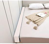 Remplissage D’Espace De Lit en Mousse Haute Densité Matelas Long Moelleux Oreiller De Remplissage Entre Le Lit Tête De Lit Mur Twin à King Converter, White, 150 * 20 * 20cm