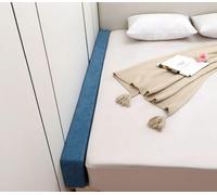 Remplissage D’Espace De Lit en Mousse Haute Densité Matelas Long Moelleux Oreiller De Remplissage Entre Le Lit Tête De Lit Mur Twin à King Converter, Blue, 180 * 20 * 20cm