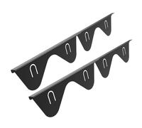 Remplissage de l'espace du four, couvertures d'espace de poêle | 2 x couvercles de fissures inoxydables entre la cuisinière et le comptoir - Longueur flexible de remplissage de table de cuisson à coc