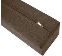 Remplissage de Matelas de Lit, Coussin de TêTe de Lit Remplissage D'écart Mural, Rallonge de Matelas pour Combler L'espace Entre La TêTe de Lit ou Le Mur, avec Housse Amovible(Brown,140x10x15cm)